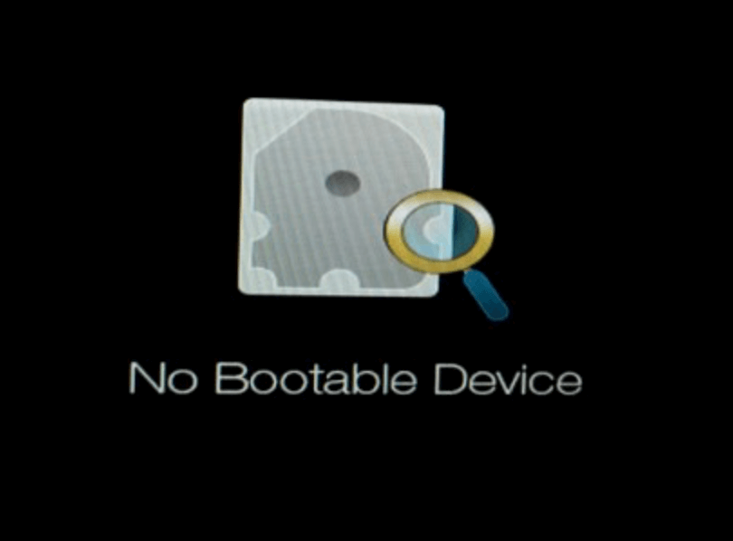 no bootable device