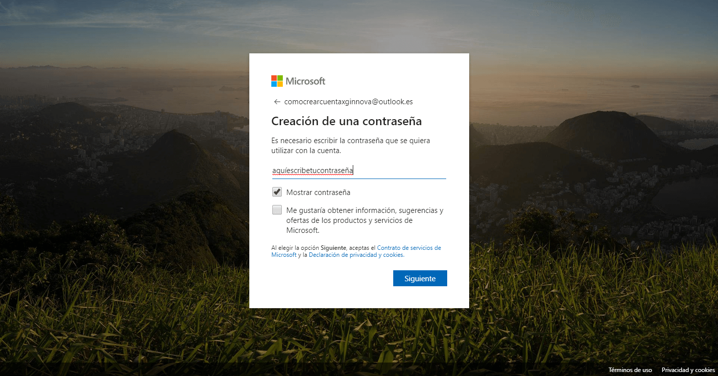 mostrar contraseña correo electrónico hotmail