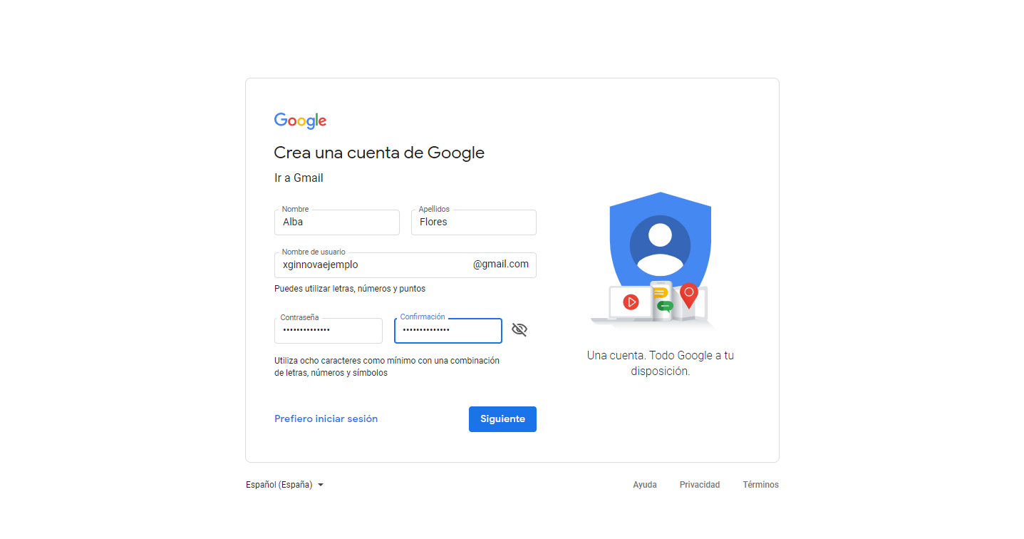 Guía para crear cuenta gmail gratis, el correo electrónico de Google