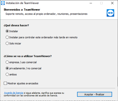 Bienvenidos al TeamViewer