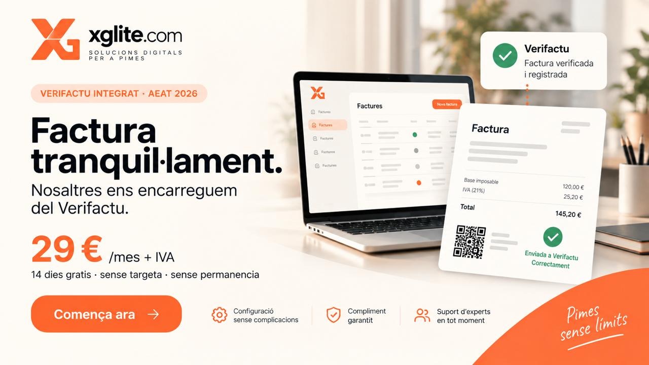 VeriFactu: prepara el teu negoci amb XG Lite